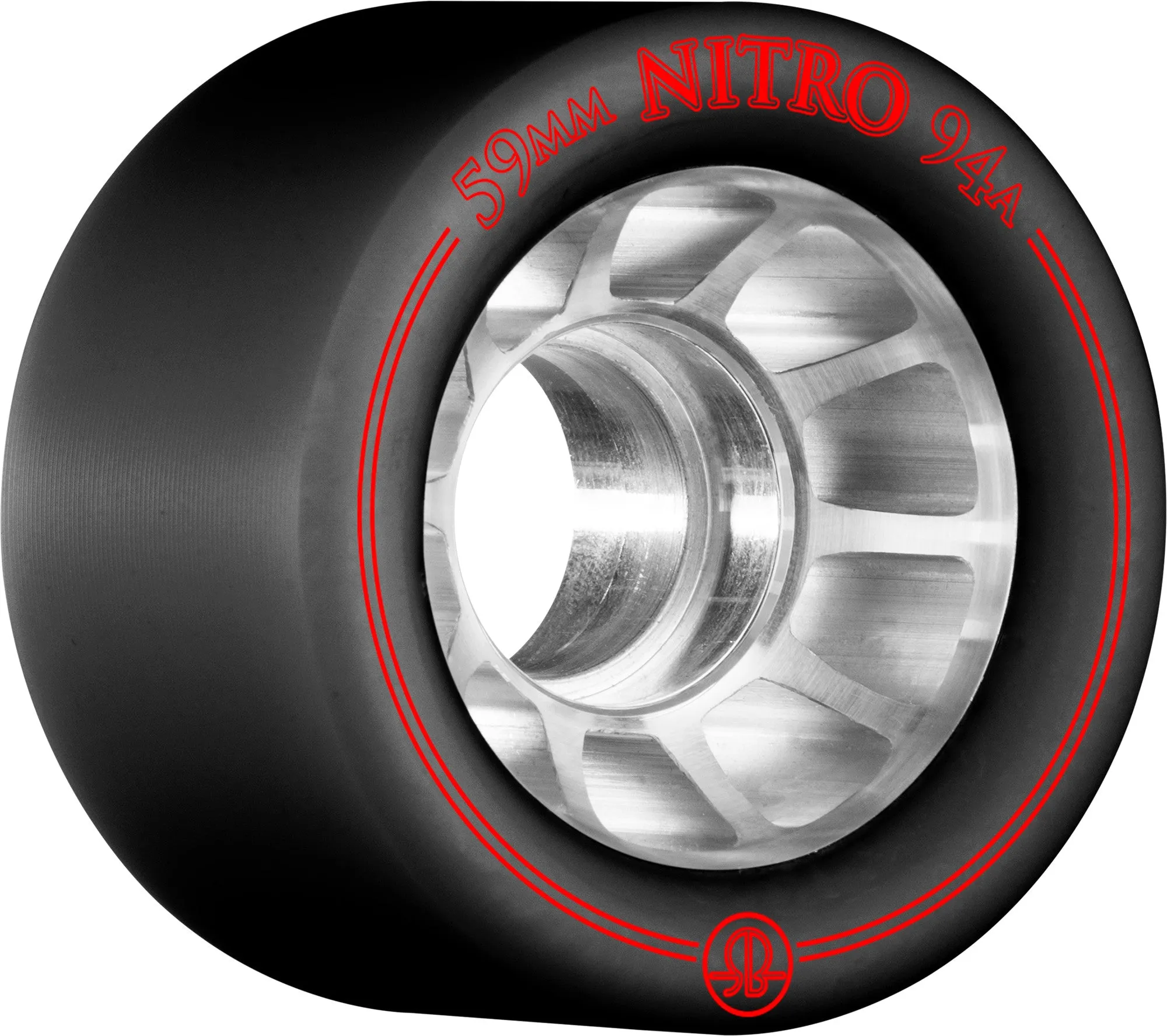 Rollerbones Nitro Wheel 59mm 94a - Black (Set of 8)