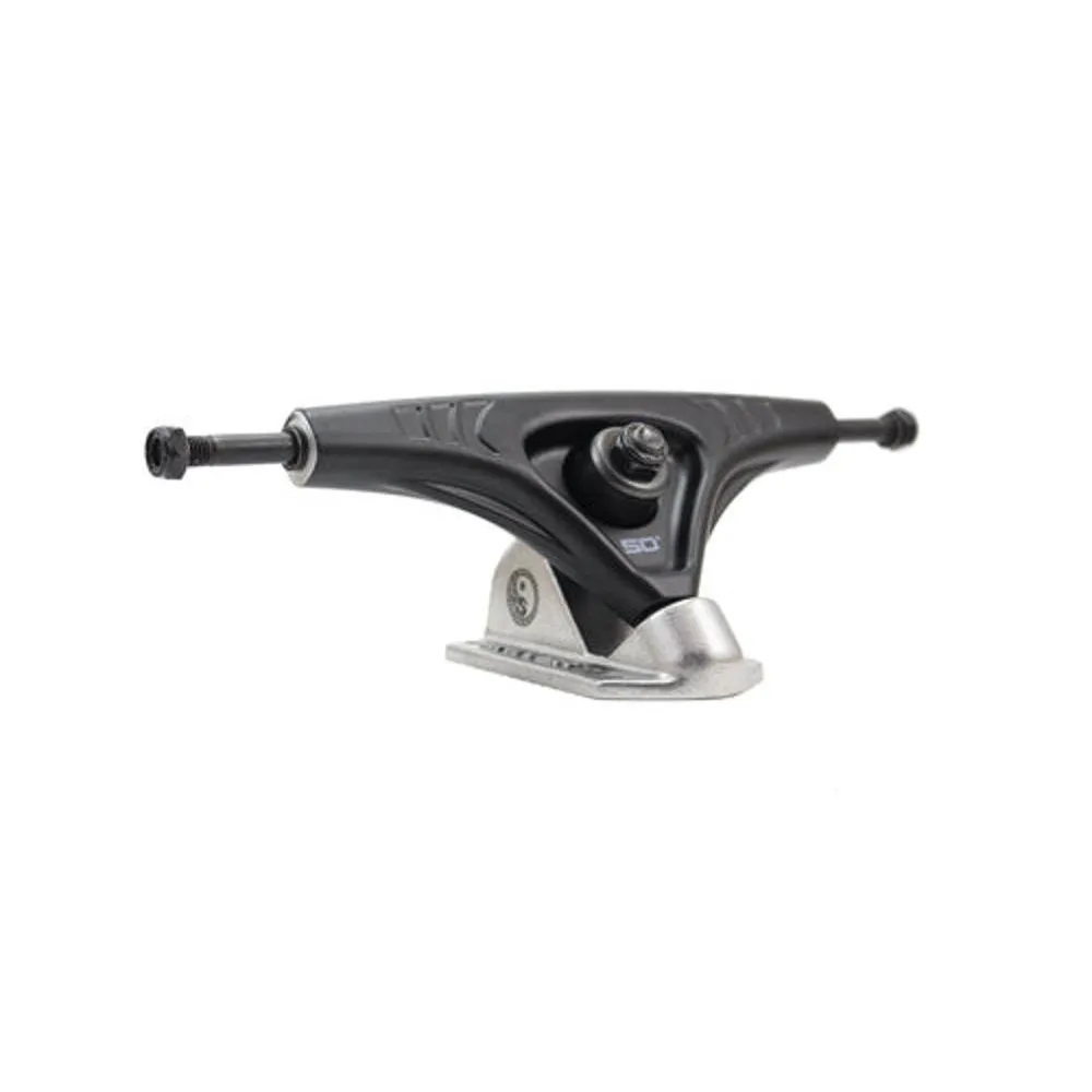 Shark Wheel Shiver Pro Series Black/Silver 180mm Longboard Trucks - set of 2