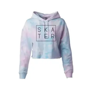 SKATER Cotton Candy Hooded Crop