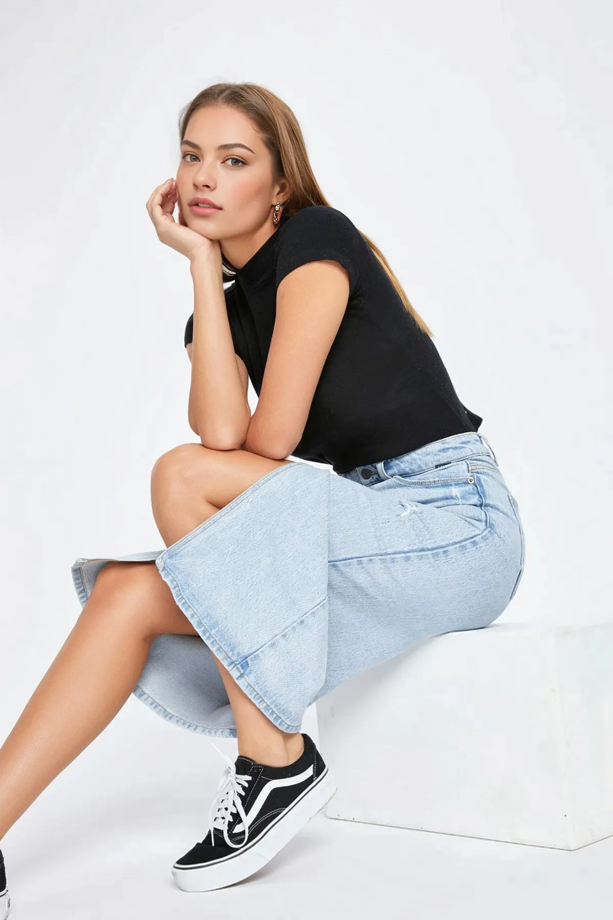 Skater Girl Denim Skirt