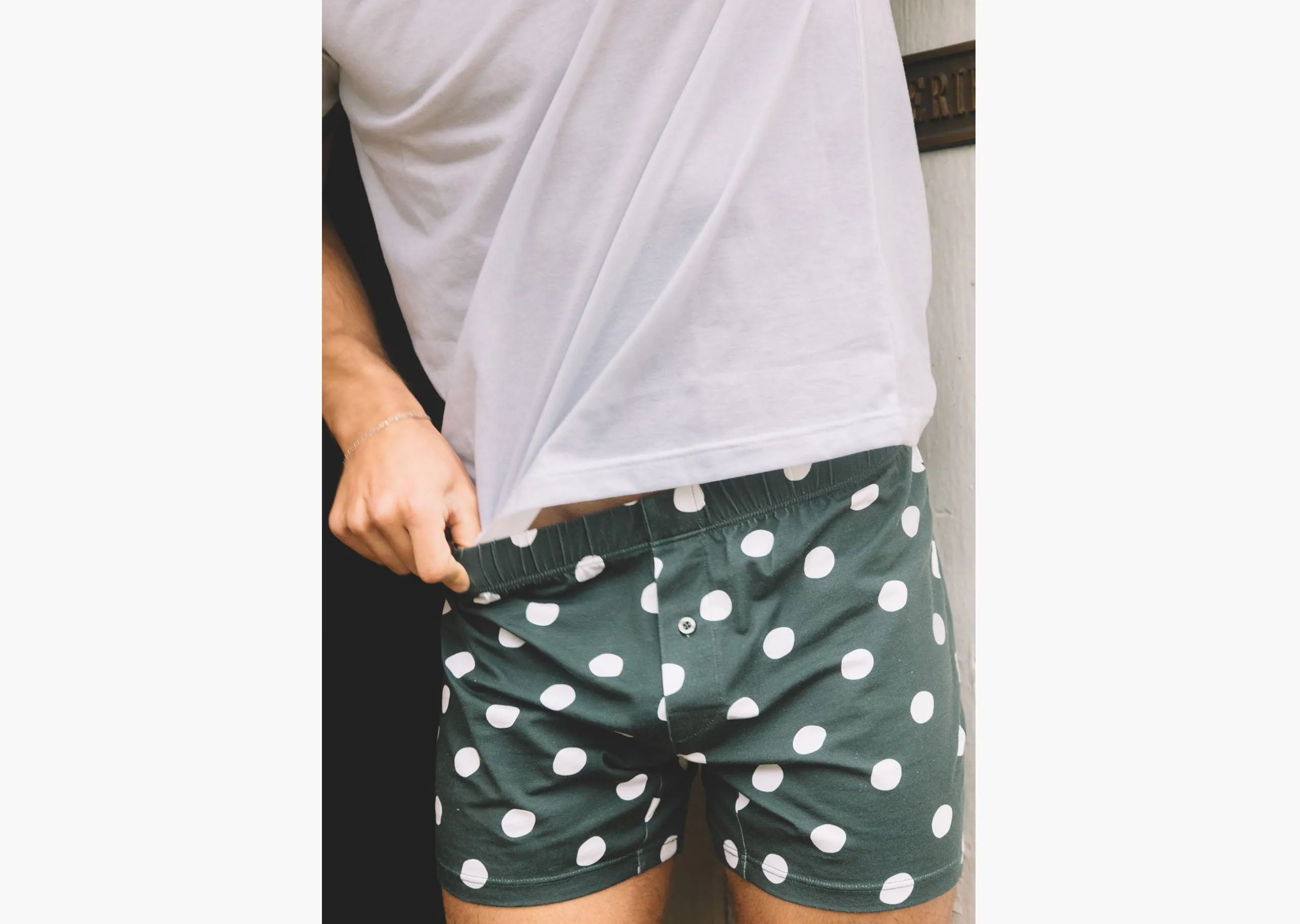 Slim Fit Boxer ~ Hunter Hand-drawn Dots