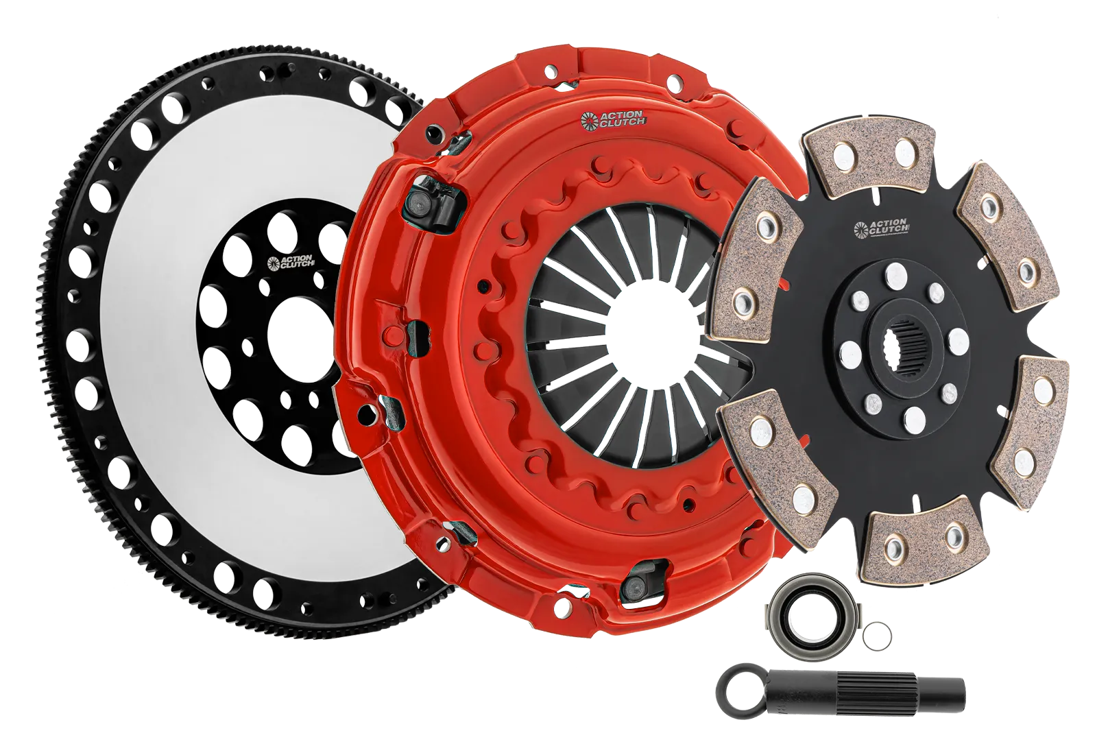 Stage 6 Clutch Kit (2MD) for Subaru Legacy GT Spec B 2005-2006 2.5L DOHC (EJ255) Turbo AWD Includes Lightened Flywheel