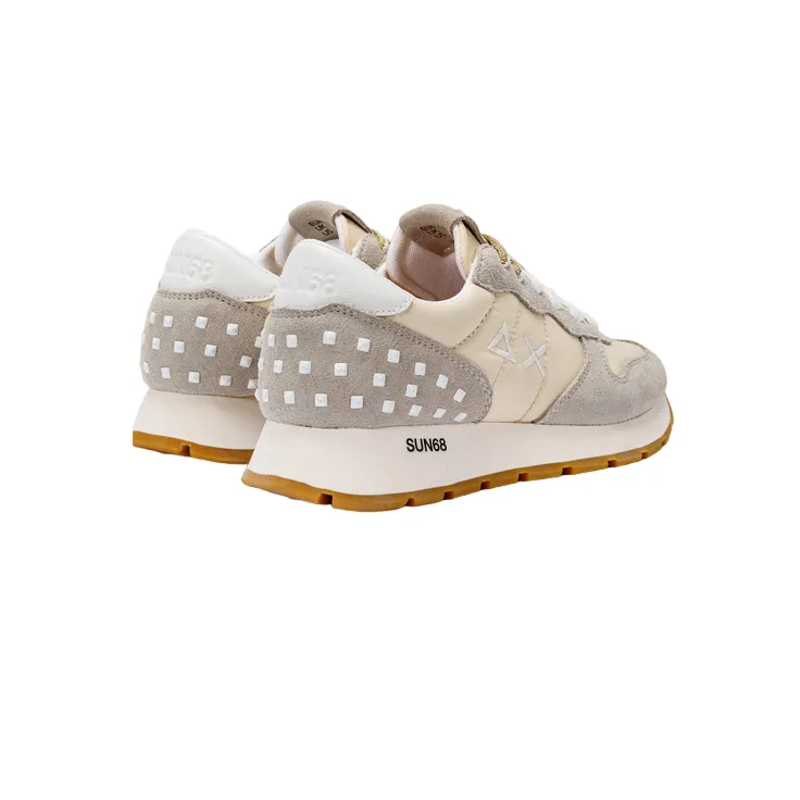 Sun68 sneakers da donna Ally Studs Z33206 31 bianco panna