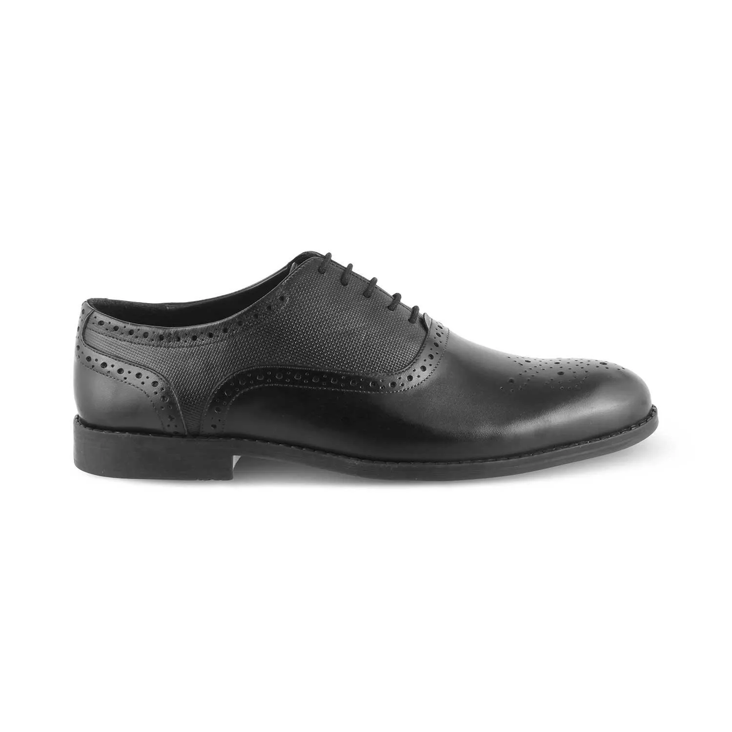 The Cerob Black Men's Oxford Brogue Lace Ups Tresmode