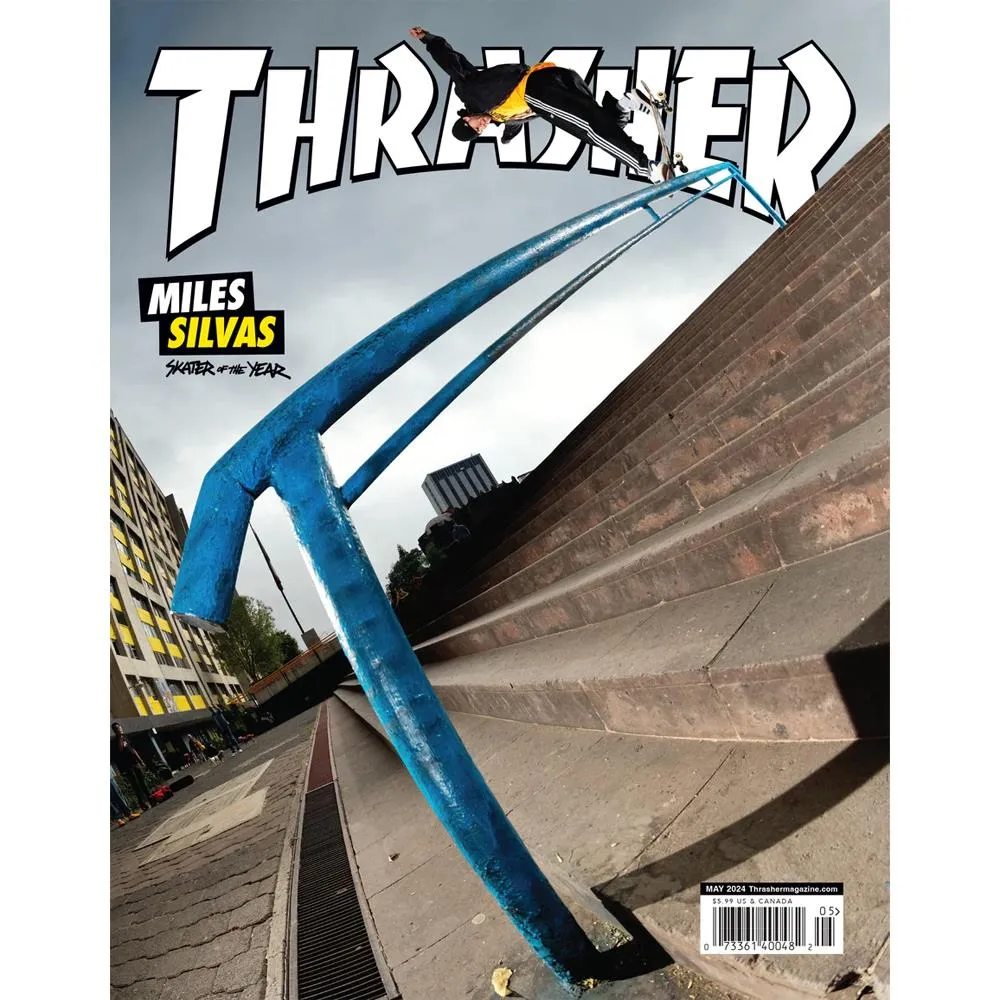 Thrasher Magazine May 2024 Issue 526 Skater Of The Year Miles Silvas Cover