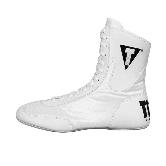 TITLE Speed-Flex Encore Mid Boxing Shoes Boots US 8-10 TBS1 White