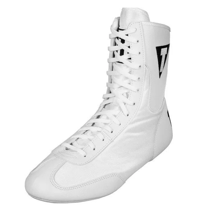 TITLE Speed-Flex Encore Mid Boxing Shoes Boots US 8-10 TBS1 White