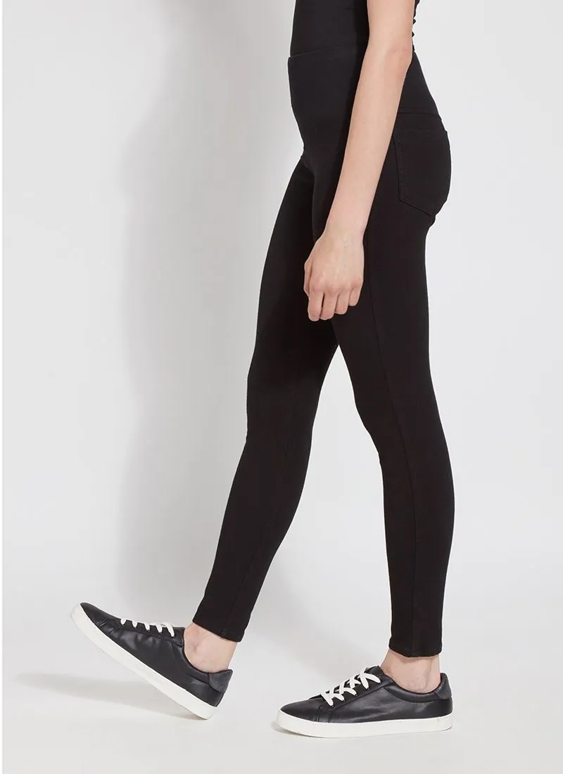 Toothpick Denim Legging, Black