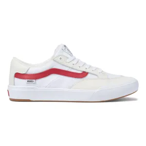 Vans Berle Pro Skate Shoe in White and Chili Pepper