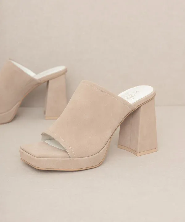 Vivienne - Slip On Platform Heels