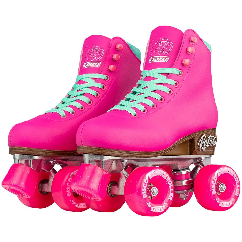 Warehouse Deal | RETRO Pink - Size Adjustable Roller Skates