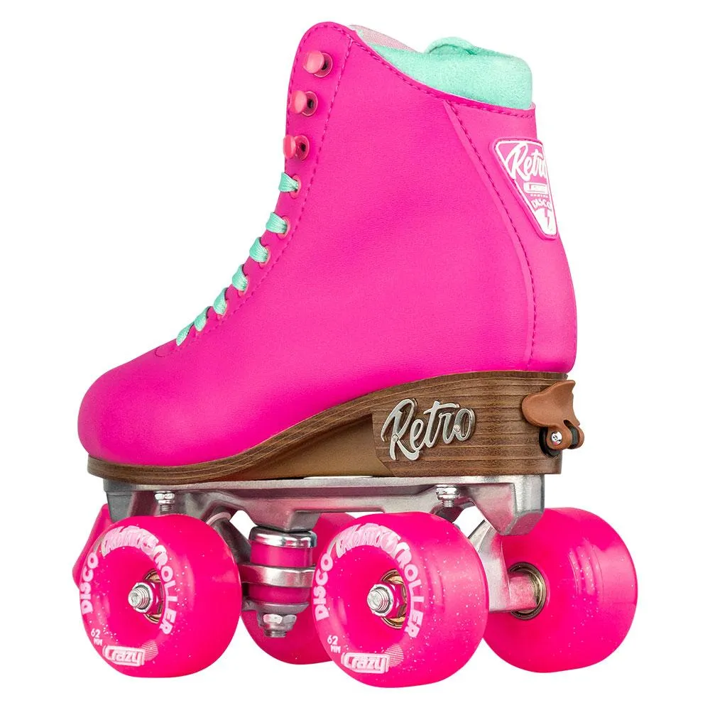 Warehouse Deal | RETRO Pink - Size Adjustable Roller Skates