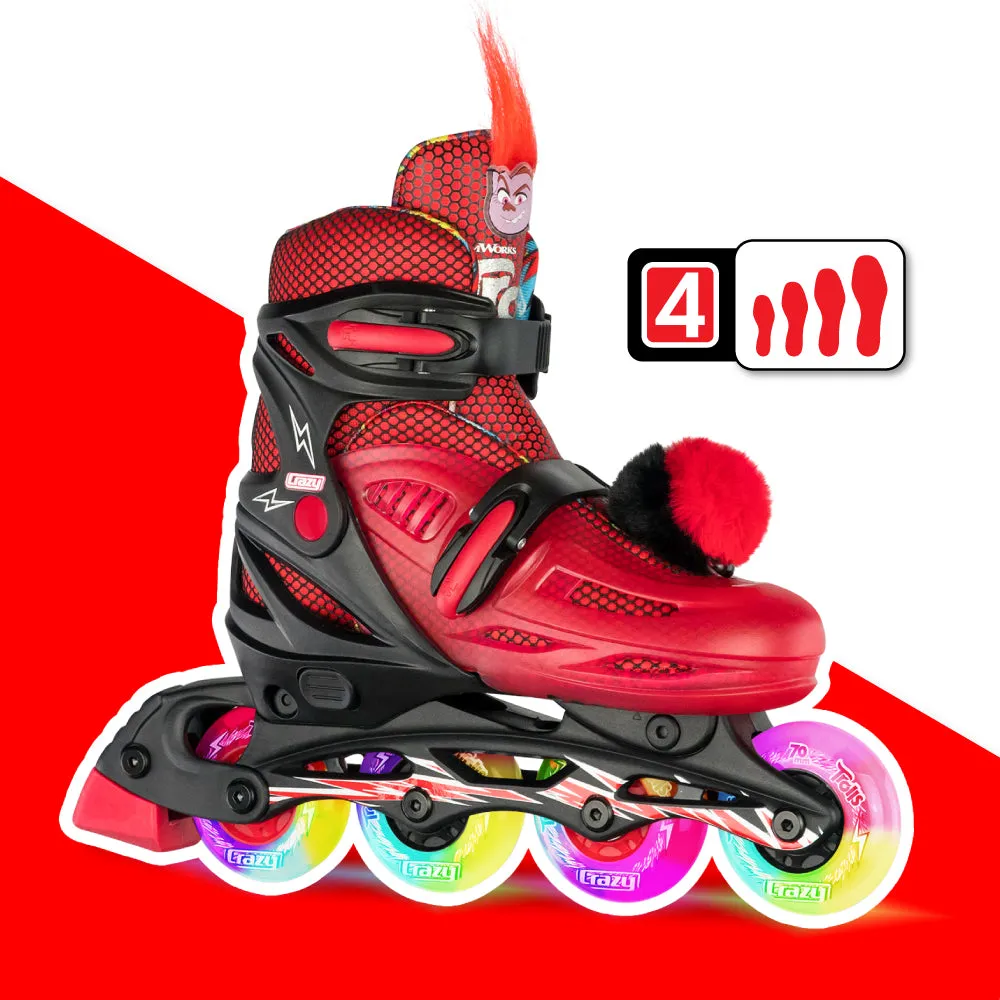 Warehouse Deal | TROLLS - Size Adjustable Inline Skates