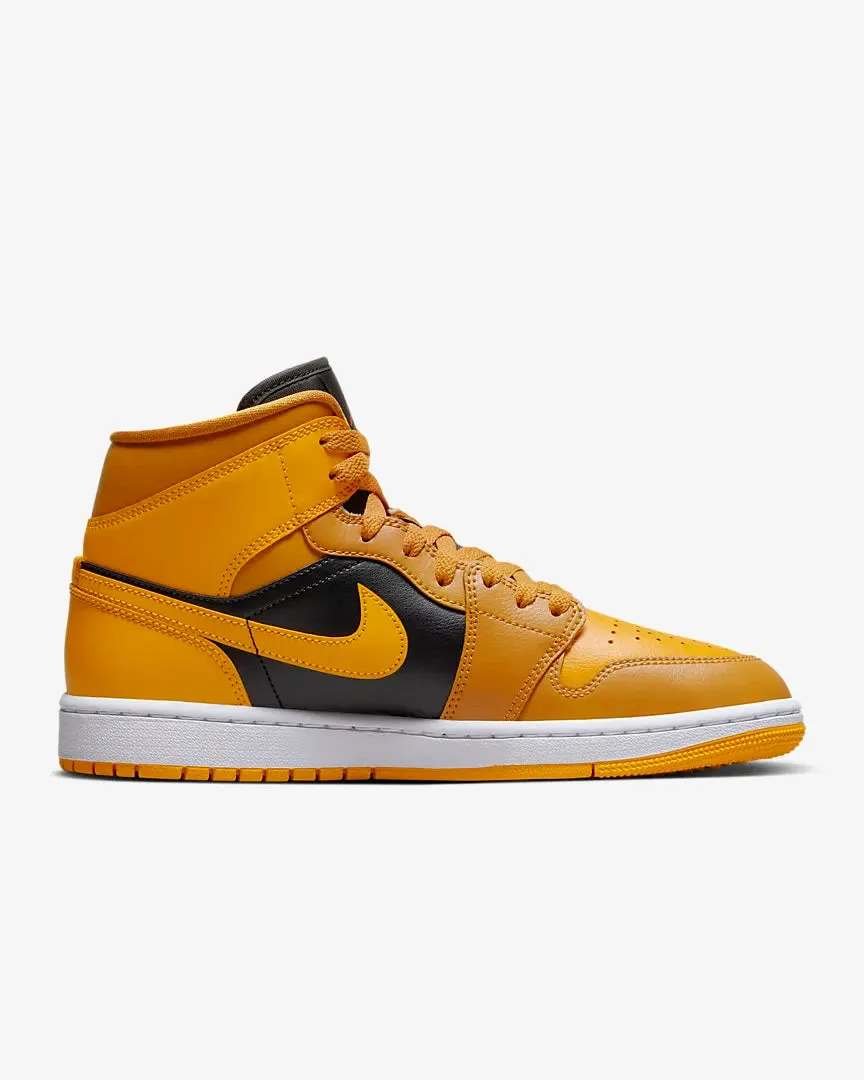 Womens Air Jordan 1 Mid Chutney Taxi Black White BQ6472-700