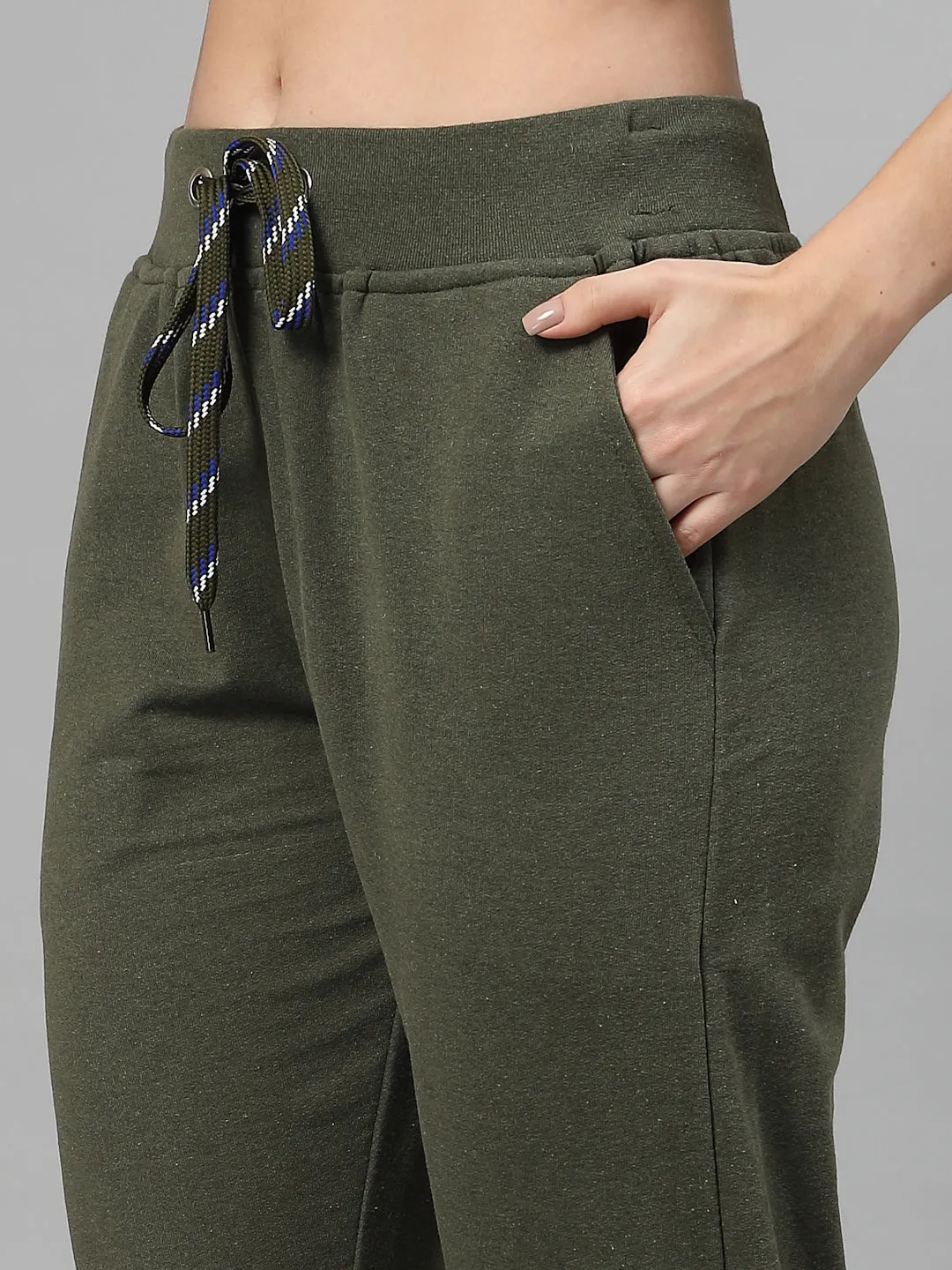 Women's Cotton Regular Fit Joggers Track Pants with 2 Pockets