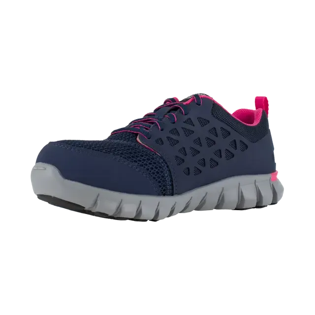 Women's Sublite Cushion Alloy-Toe Athletic Work Shoe Blue/Pink