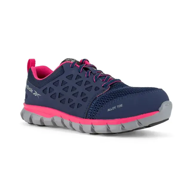 Women's Sublite Cushion Alloy-Toe Athletic Work Shoe Blue/Pink