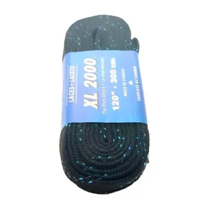 XL 2000 Hockey Laces Black and Blue 120" (304cm)